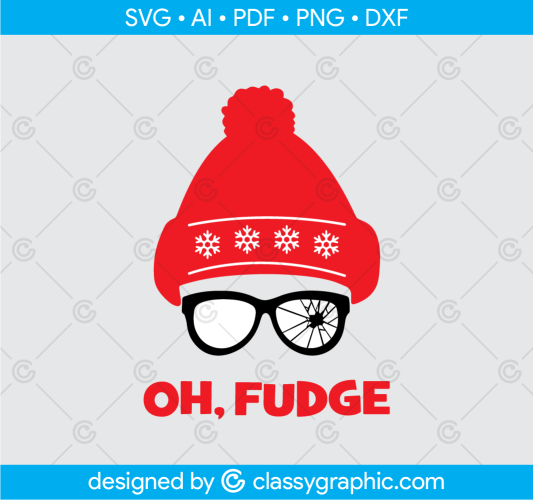 Oh Fudge Svg, Christmas Svg, Merry Christmas SVG, Fudge Svg, Christmas