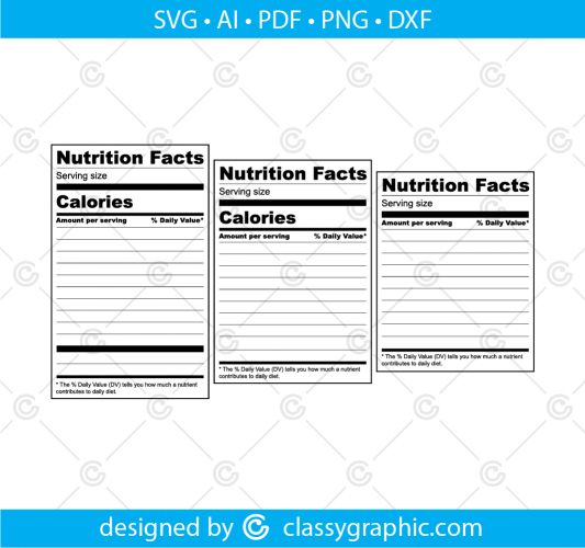 Nutrition Facts Svg, Design your own nutrition facts label Svg ...